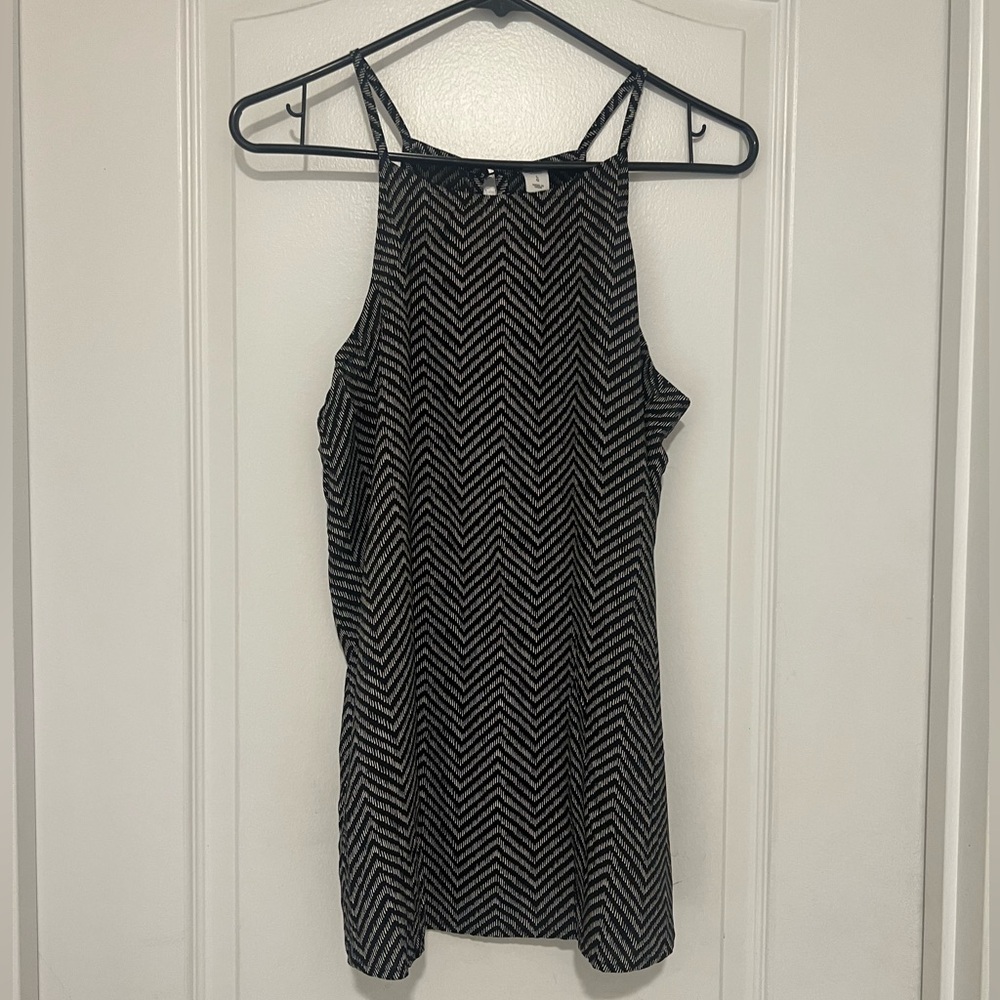 Old Navy - Black and White Printed Cami Tank - Large